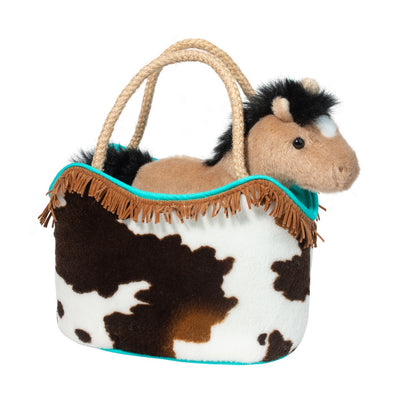 BOLSO SASY SAK CON CABALLO DE PELUCHE 6.5" BOLSO SASY SAK CON CABALLO DE PELUCHE 6.5"