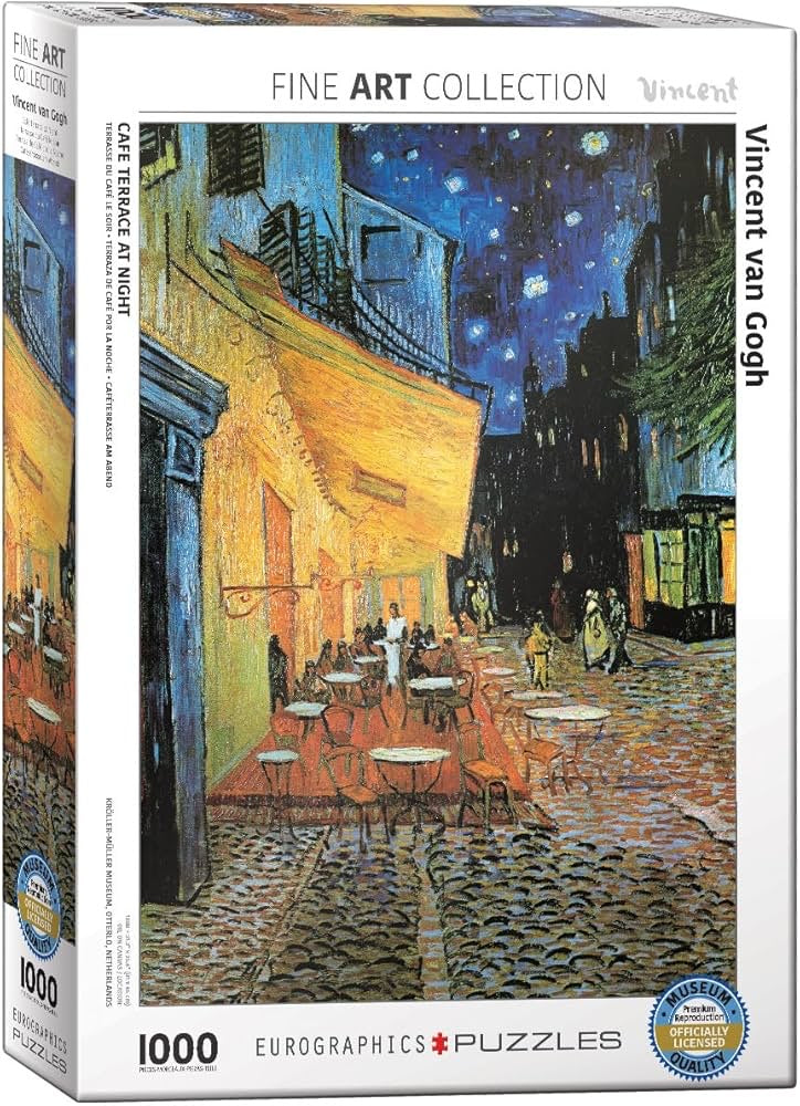 ROMPECABEZA VINCENT VAN GOGH: TERRAZA DE CAFÉ POR LA NOCHE 1000 PZ