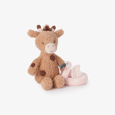 PELUCHE JIRAFA CON FLAMENCO FLOTANTE MARRON PELUCHE JIRAFA CON FLAMENCO FLOTANTE MARRON