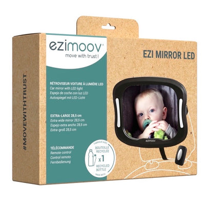 EZIMOOV ESPEJO DE CARRO PARA BEBÉ CON LUZ LED EZIMOOV ESPEJO DE CARRO PARA BEBÉ CON LUZ LED