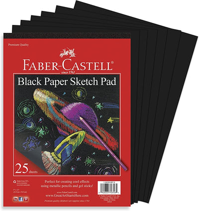 FABER CASTLE-PAPEL NEGRO 25 HOJAS