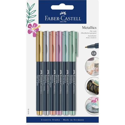 SET DE 4 ROTULADOR TEXTIL METALICOS