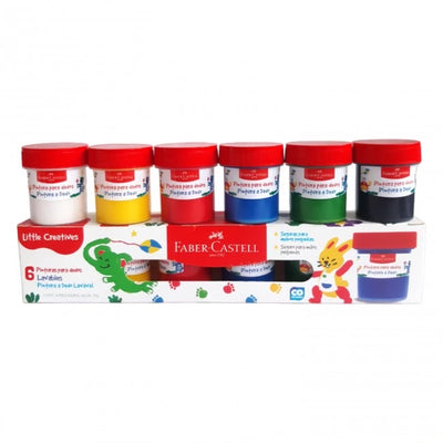 FABER CASTELL -6 PINTURAS PARA DEDOS LAVABLES FABER CASTELL -6 PINTURAS PARA DEDOS LAVABLES
