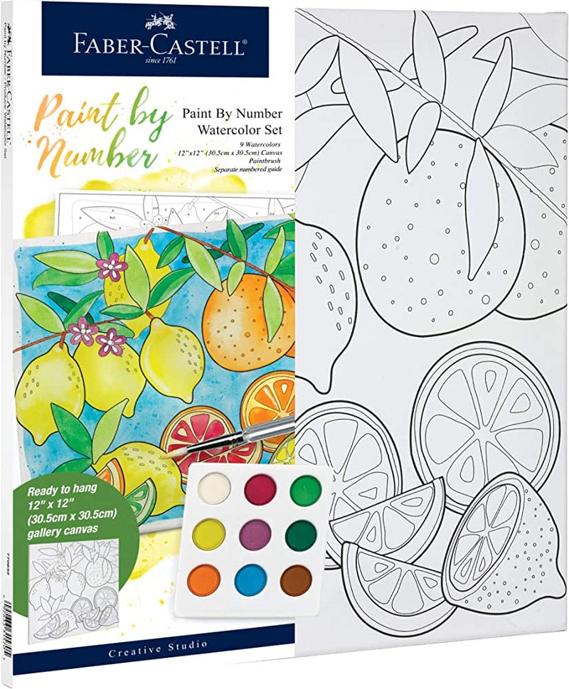 FABER CASTLE SET DE CANVA Y AQUARELA-LIMONES