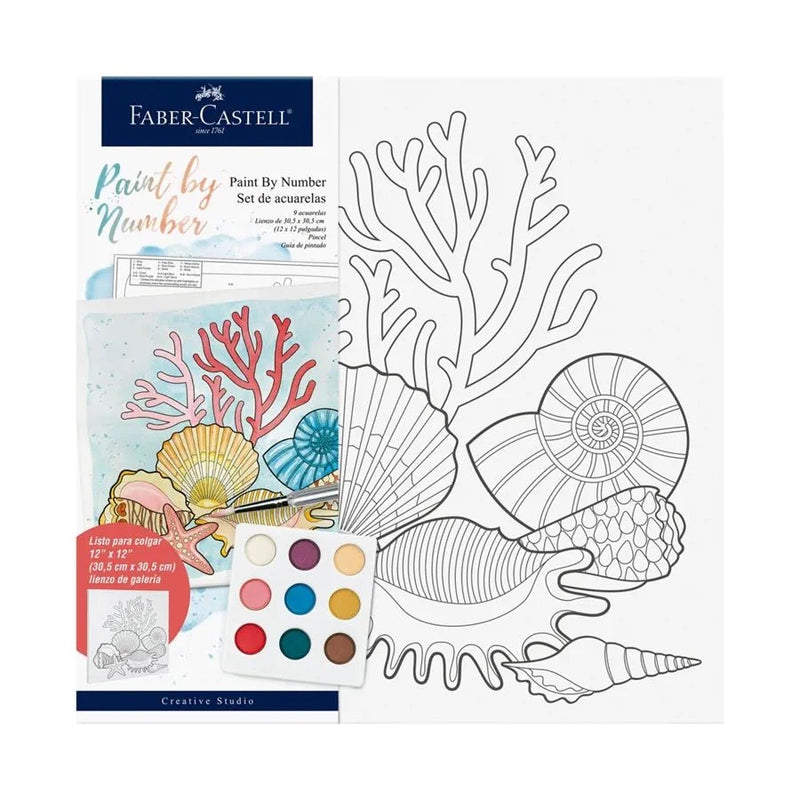 FABER CASTLE SET DE CANVA Y AQUARELA-COASTAL