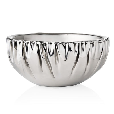 CERRO BOWL PARA SERVIR REDONDO PLATEADO-SMALL