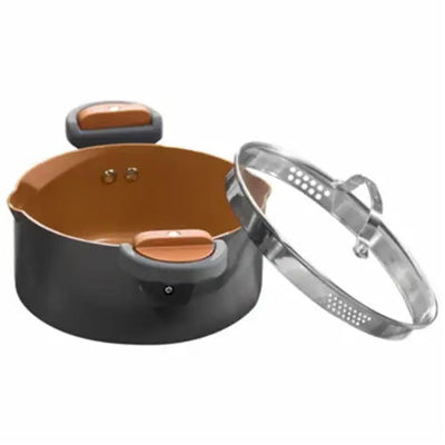 GOTHAM STEEL OLLA PARA PASTA 5QT COOPER GOTHAM STEEL OLLA PARA PASTA 5QT COOPER