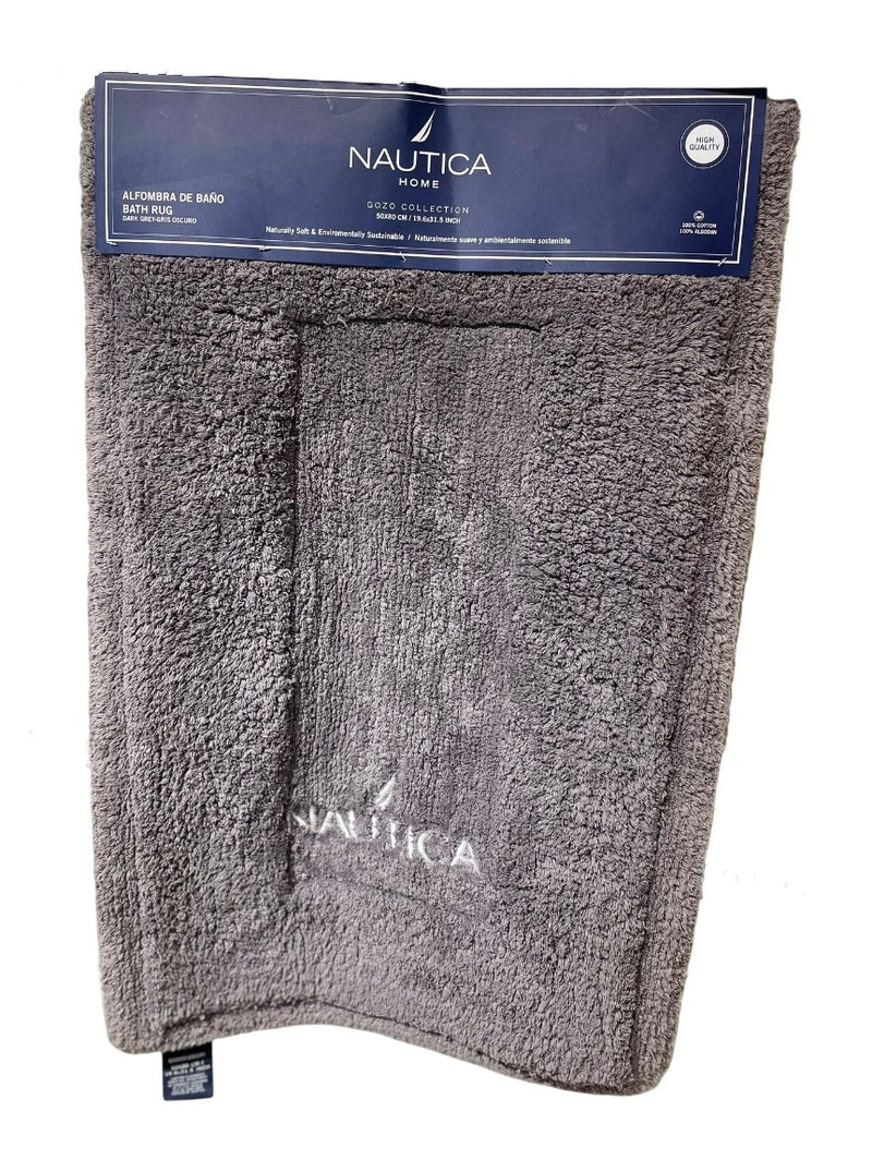 Alfombra de Baño 50X80cm Gris oscuro