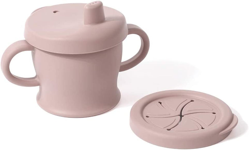 TAZA DE SILICONA PARA SIP-N-SNACK 8 OZ  - BLUSH TAZA DE SILICONA PARA SIP-N-SNACK 8 OZ (PACK DE 4) - BLUSH