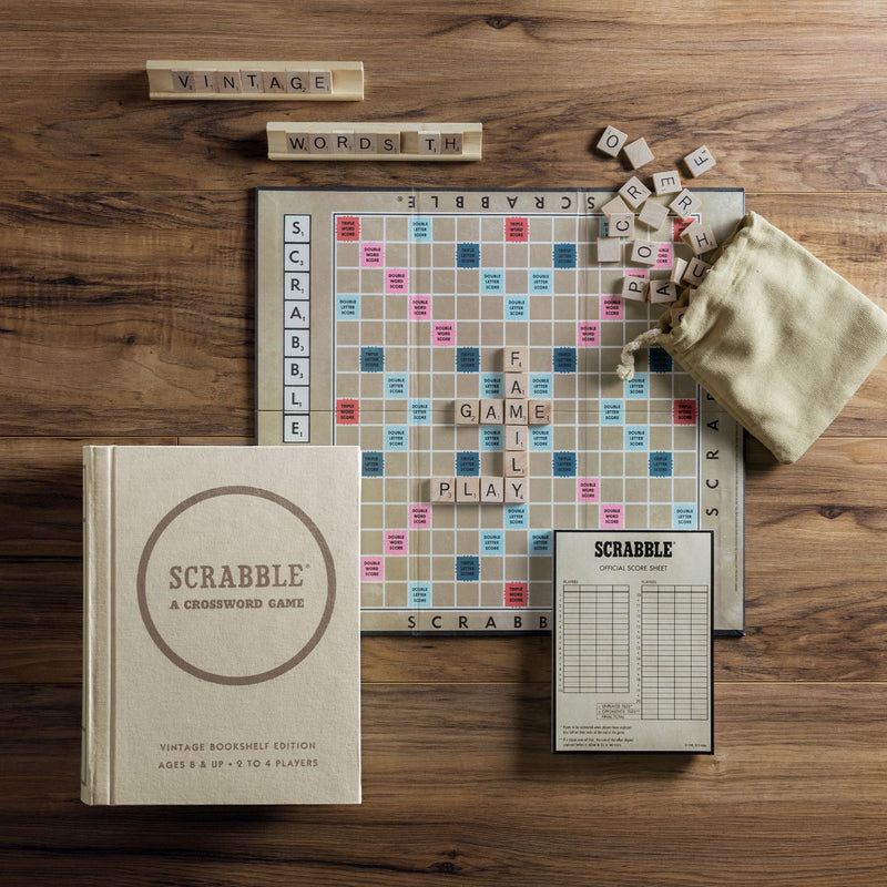 EDICIÓN DE ESTANTE VINTAGE DE SCRABBLE CON REENVÍOS