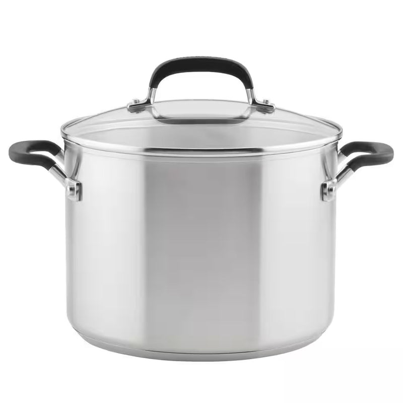 KITCHENAID OLLA DE ACERO INOX CON TAPA 8QT KITCHENAID OLLA DE ACERO INOX CON TAPA 8QT