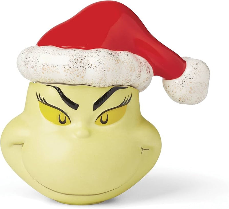 RECIPIENTECON TAPA EN FORMA DE GRINCHMAS RECIPIENTECON TAPA EN FORMA DE GRINCHMAS