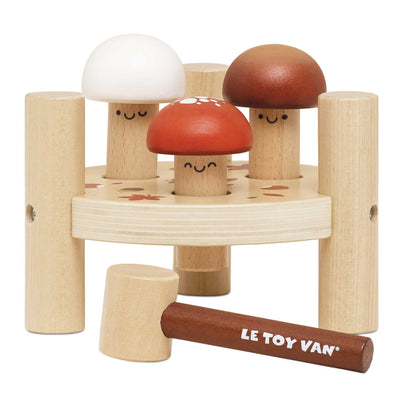 LE TOY VAN JUEGO DE MARTILLO DE HONGOS DEL BOSQUE
