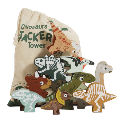 LE TOY VAN DINOSAURIOS APILABLES 9 PCS