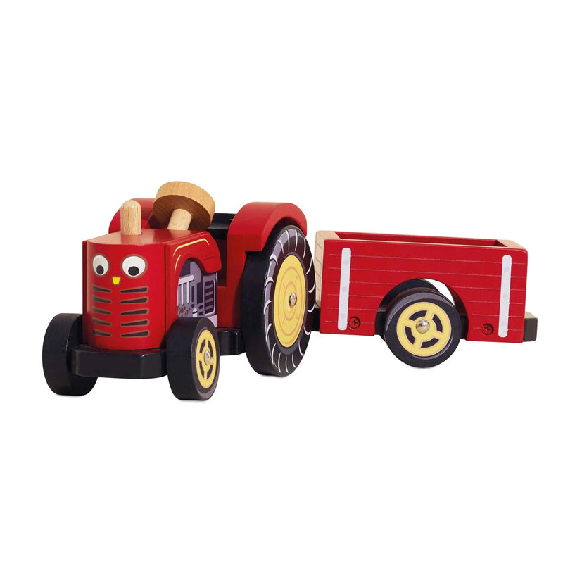 LE TOY VAN TRACTOR Y REMOLQUE DE GRANJA