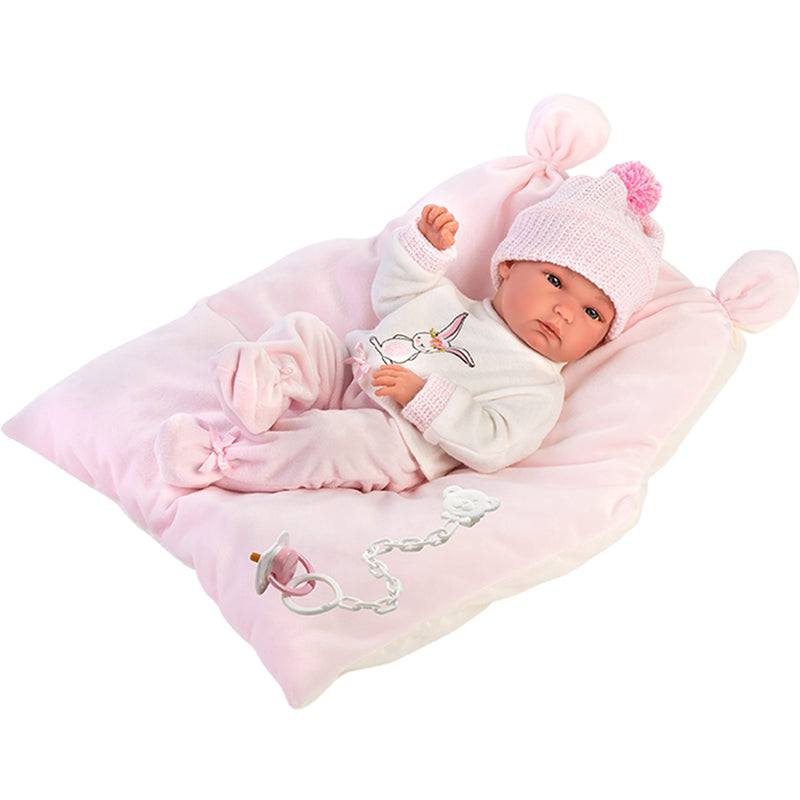 MUÑECA BIMBA 35 CM CON COJIN ROSA