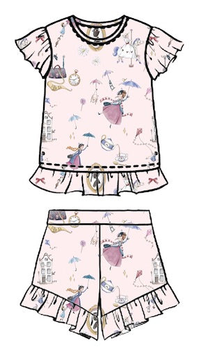 PIJAMA MANGA CORTA PARA NIÑA MARRYPOPPINS 5-6