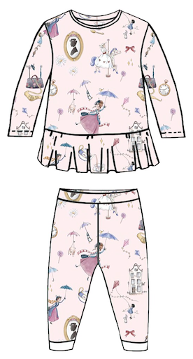 PIJAMA MANGA LARGA PARA BEBE MARRYPOPPINS 12-18