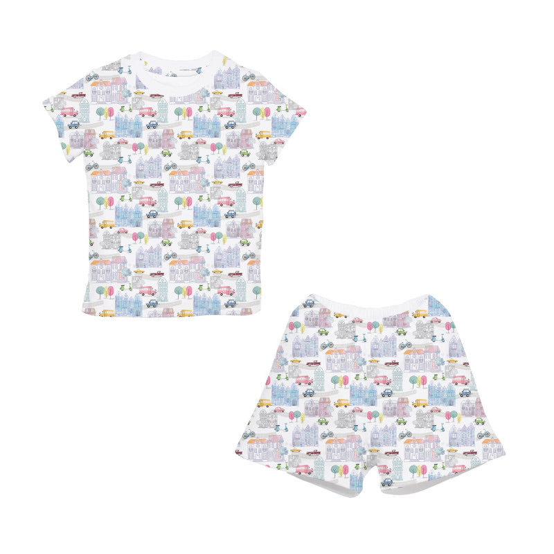 PIJAMA PARA NIÑO MANGA CORTA MEGACITY 3-4