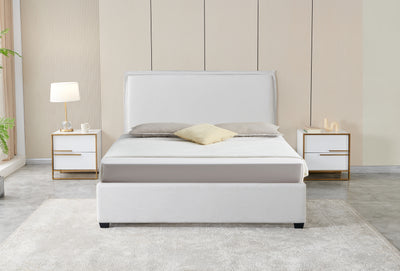 CAMA QUEEN COLOR BLANCO