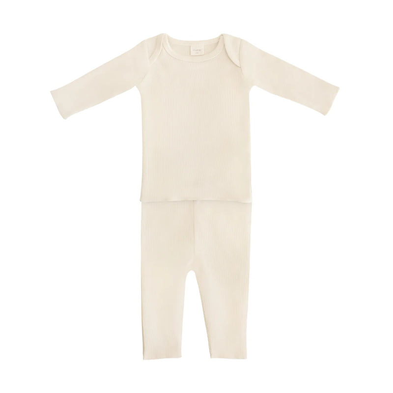 MUSHIE CONJUNTO DE 2 PIEZAS MANGA LARGA 6-9 M-IVORY