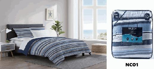 COMFORTER CON DISENO FULL SET 7PCS