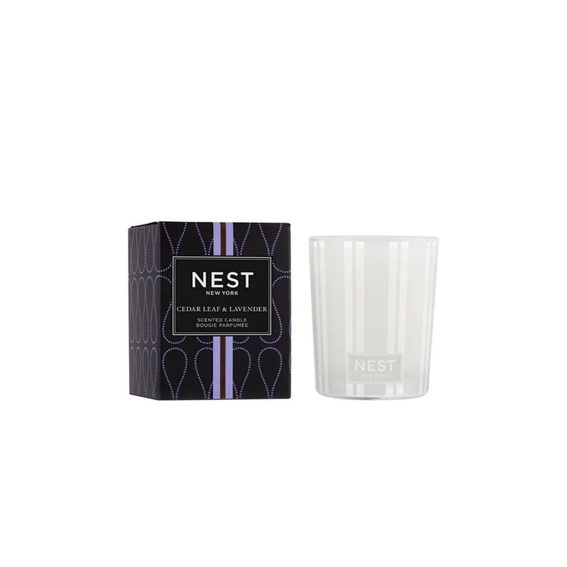 VELA VOTIVA NEST 2OZ HOJA DE CEDRO Y LAVANDA VELA VOTIVA NEST 2OZ HOJA DE CEDRO Y LAVANDA