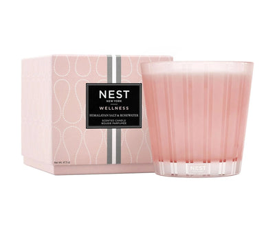 VELA DE LUJO CON SAL DEL HIMALAYA Y AGUA DE ROSAS 47.3OZ