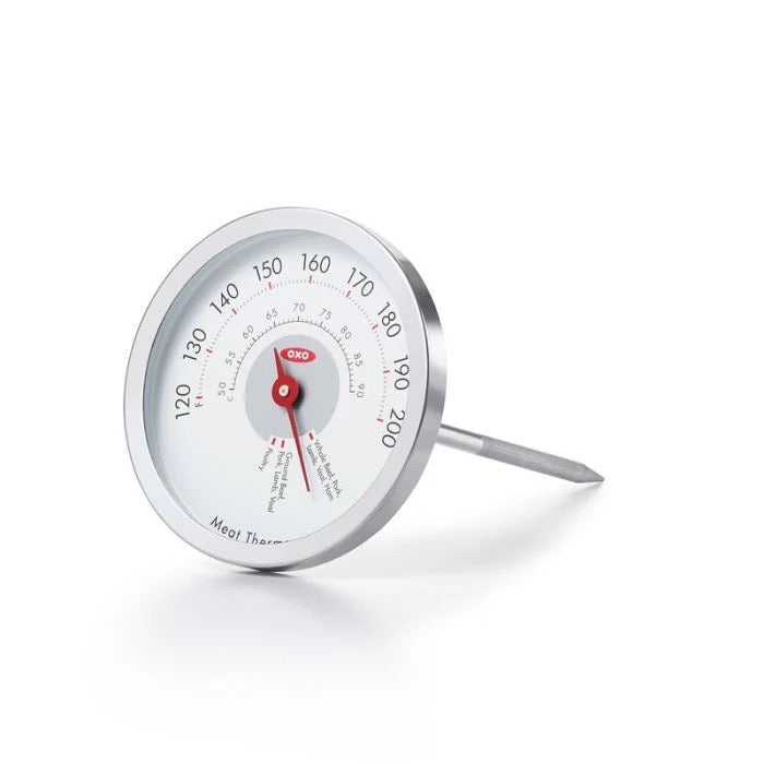 PRECISION TERMOMETRO ANALOGICO PARA CARNE SIN ENJUAGUE-PLATEADO