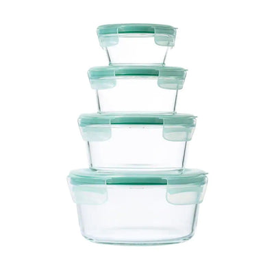 OXO GG SET DE RECIPIENTES DE VIDRIO REDONDO SMART SEAL 8 PCS