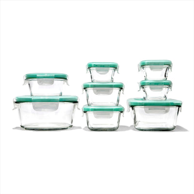 SET DE RECIPIENTES DE VIDRIO 16 PCS SET DE 16 PC DE RECIPIENTE DE VIDRIO