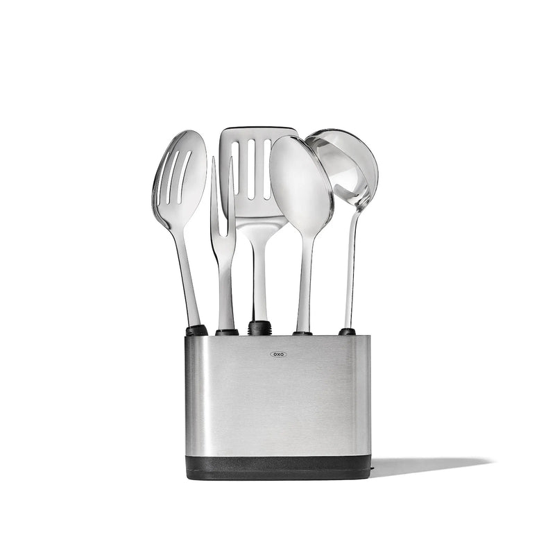 SET DE 6 UTENCILIOS D/COCINA DE ACERO INOXIDABLE SET DE 6 UTENCILIOS D/COCINA DE ACERO INOXIDABLE