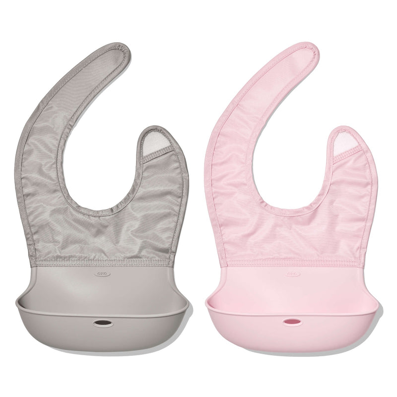 OXO TOT PACK DE 2 BABEROS ENRROLLABLES-BLOSSOM Y DRIZZLE