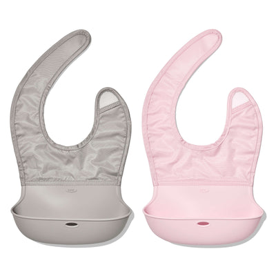 OXO TOT PACK DE 2 BABEROS ENRROLLABLES-BLOSSOM Y DRIZZLE