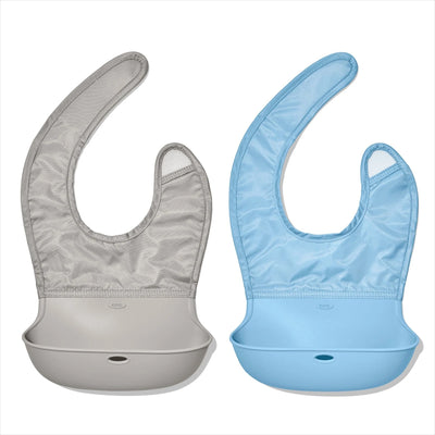 OXO TOT PACK DE 2 BABEROS ENRROLLABLES-DUSK Y DRIZZLE