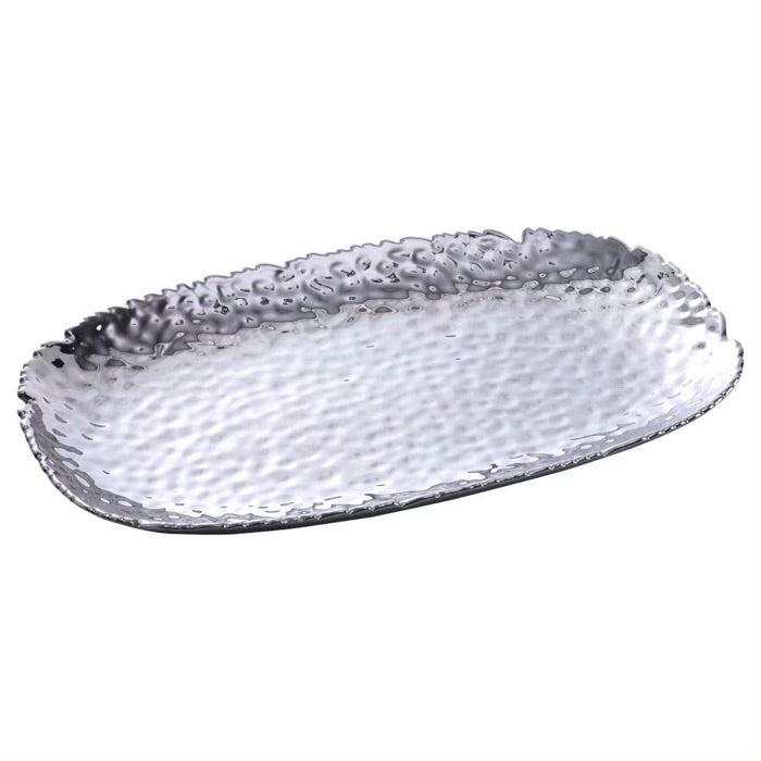 PLATO OVALADO MEDIANO 14 × 9 - PLATEADA PLATO OVALADO MEDIANO 14 × 9 - PLATEADA
