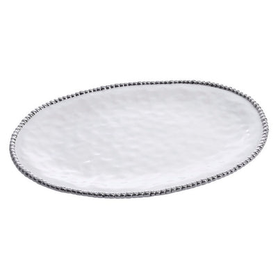 PLATO GRANDE OVALADO 18.5 × 13 × 1.5-BLANCO PLATO GRANDE OVALADO 18.5 × 13 × 1.5-BLANCO