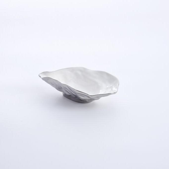 OYSTER BOWL PEQUEÑO - BLANCO/PLATA