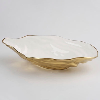 OYSTER BOWL GRANDE-BLANCO/DORADO OYSTER BOWL GRANDE-BLANCO/DORADO