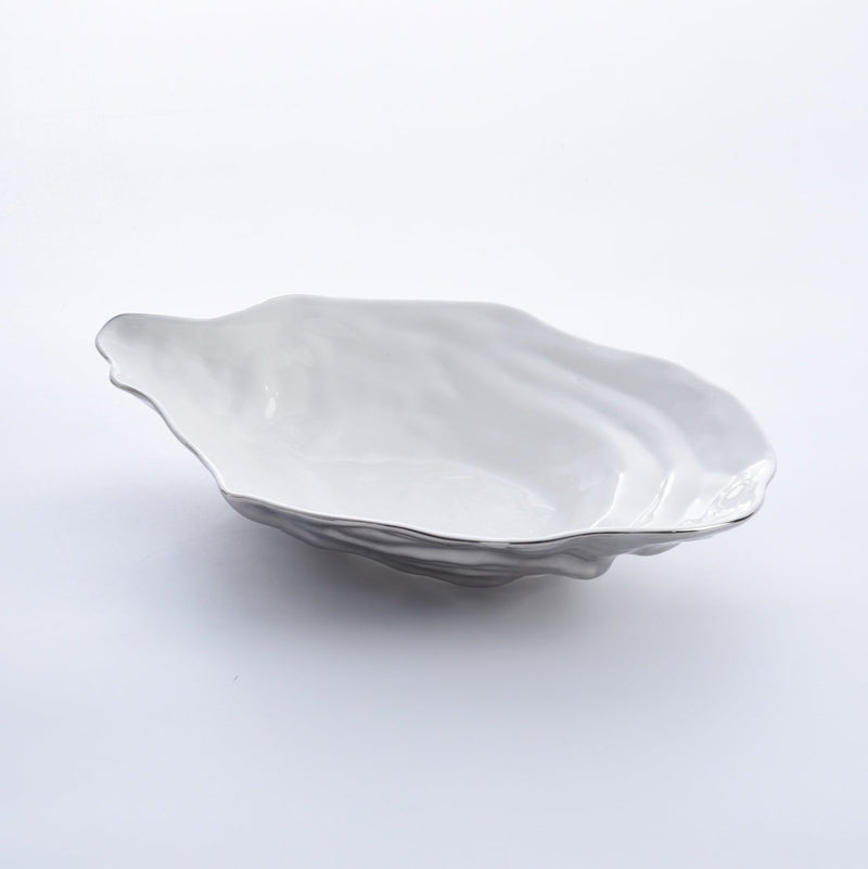 OYSTER BOWL GRANDE - BLANCO/PLATA