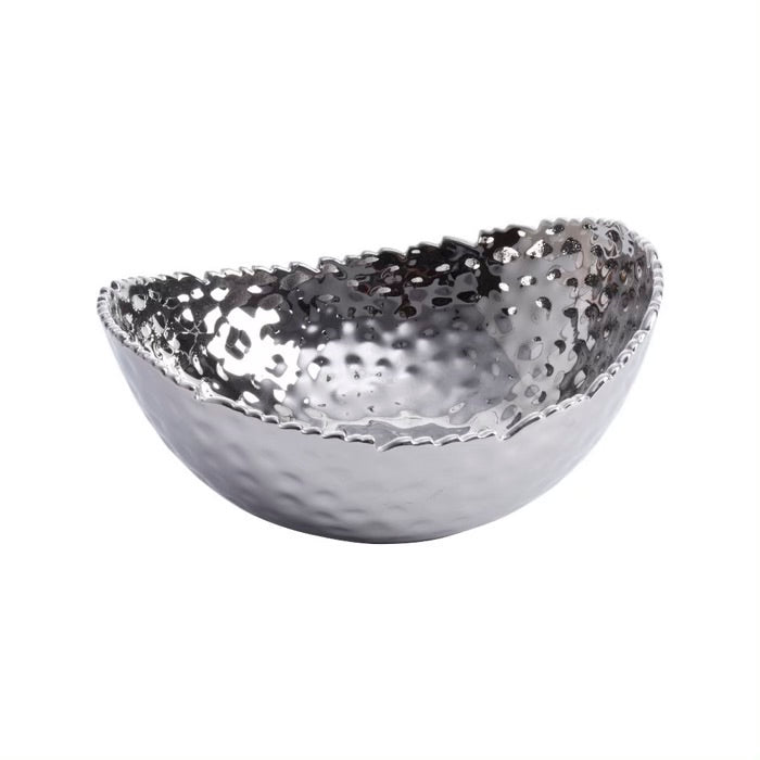 BOWL MEDIANO OVALADO 7.5 × 6.5 × 3.5-PLATA BOWL MEDIANO OVALADO 7.5 × 6.5 × 3.5 - PLATA