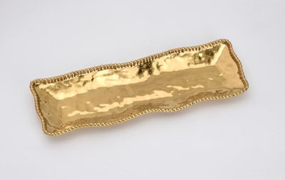 BANDEJA RECTANGULAR/DORADO 19in x 6.5in x 1.75 BANDEJA RECTANGULAR DORADO 19" x 6.5" x 1.75