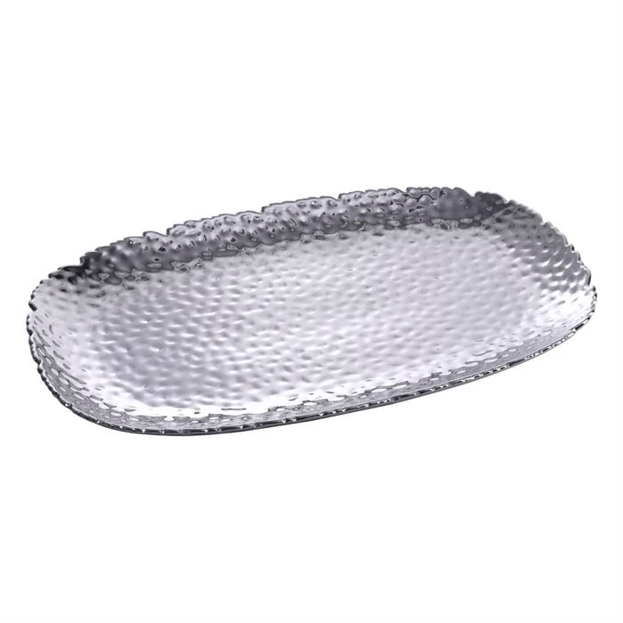 PLATO EXTRA GRANDE 18 × 12 × 1.5-PLATA PLATO EXTRA GRANDE 18 × 12 × 1.5 - PLATA