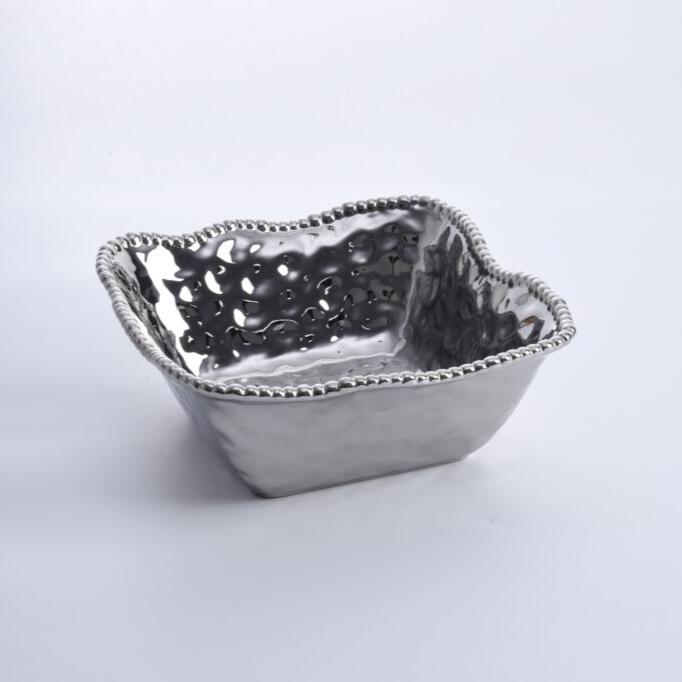 BOWL GRANDE DE ENSALADA 11.25 × 10.75 × 4.25-PLATA