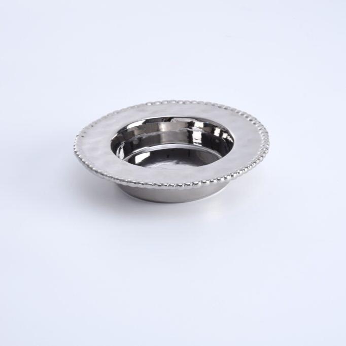 PORTA BOTELLA DE VINO 6.25 × 6.25 × 1.5-PLATA