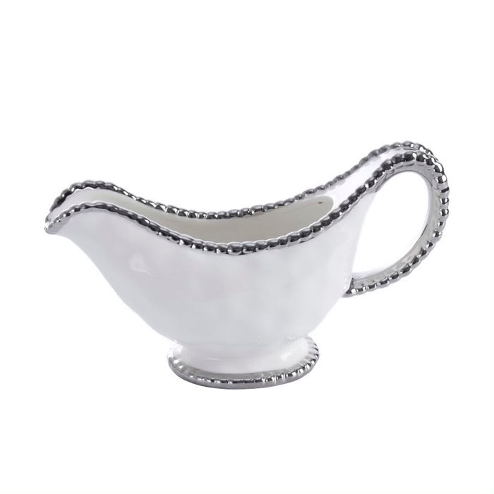 RECIPIENTE PARA SALSA 9 × 3 × 5-BLANCO/PLATA RECIPIENTE PARA SALSA 9 × 3 × 5 - BLANCO/PLATA