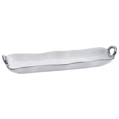 BANDEJA DE GALLETAS 14.25 × 3.25 × 2-BLANCO/PLATA BANDEJA DE GALLETAS 14.25 × 3.25 × 2 - BLANCO/PLATA