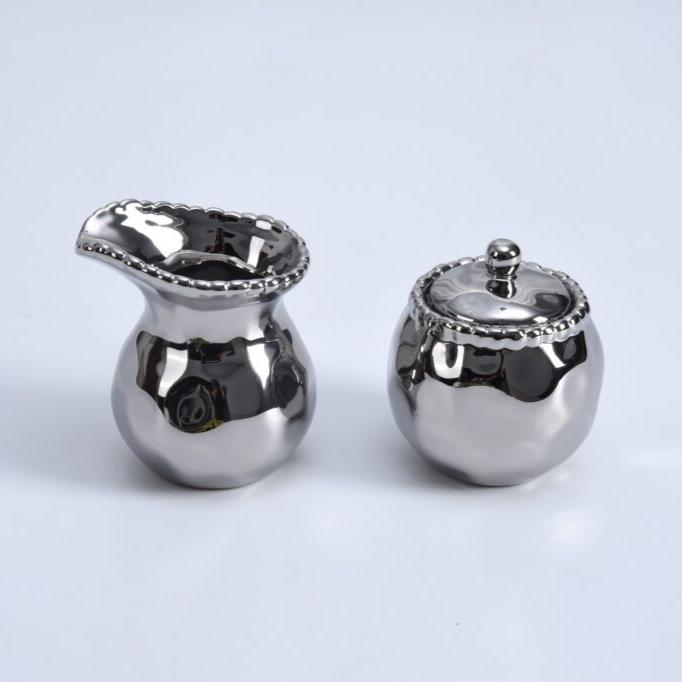 SET PEQUEÑO DE CREMA Y AZÚCAR - PLATA