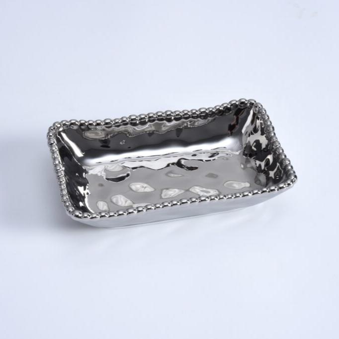 PLATO RECTANGULAR - PLATA