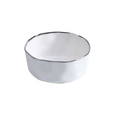 BOWL MEDIANO 8 × 4- BLANCO/PLATA BOWL MEDIANO 8 × 4- BLANCO/PLATA